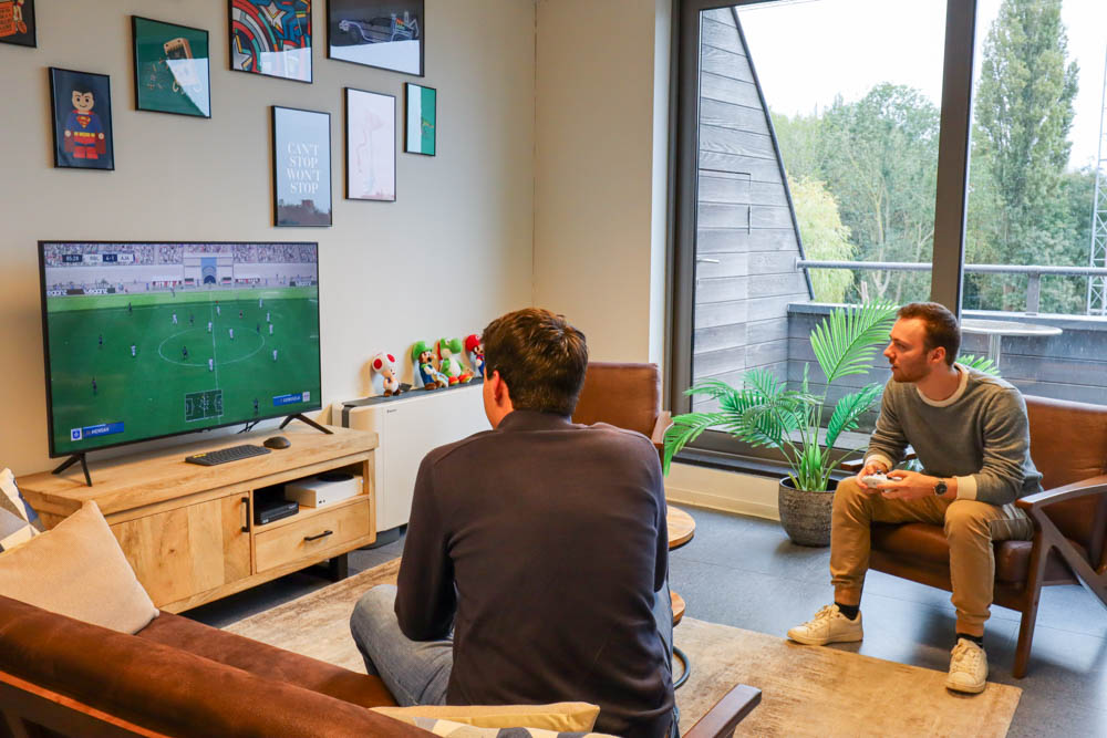 Gezellig een spelletje xbox spelen